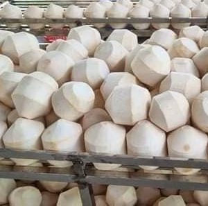 Dừa Gọt Kim Cương Xuất Khẩu – Ngọt Mát, Đồng Size, Giá Tốt